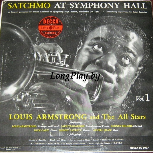 Louis Armstrong And His All-Stars - Satchmo At Symphony Hall Vol. 1 US ORIG ++++