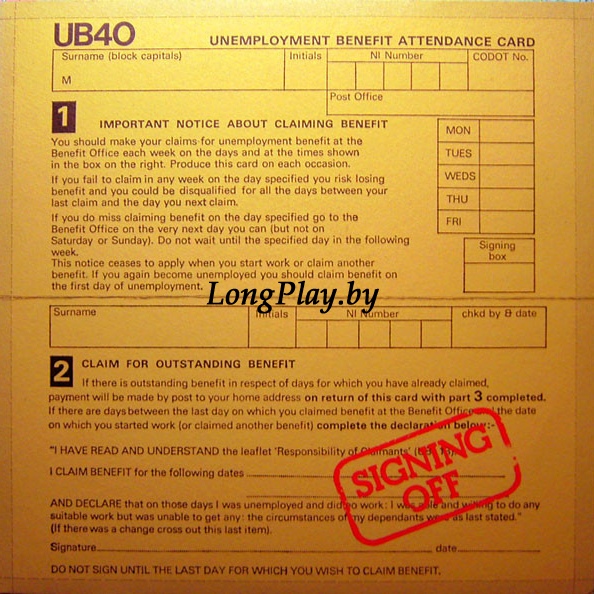 UB40  - Signing Off 2LP ORIG ++++